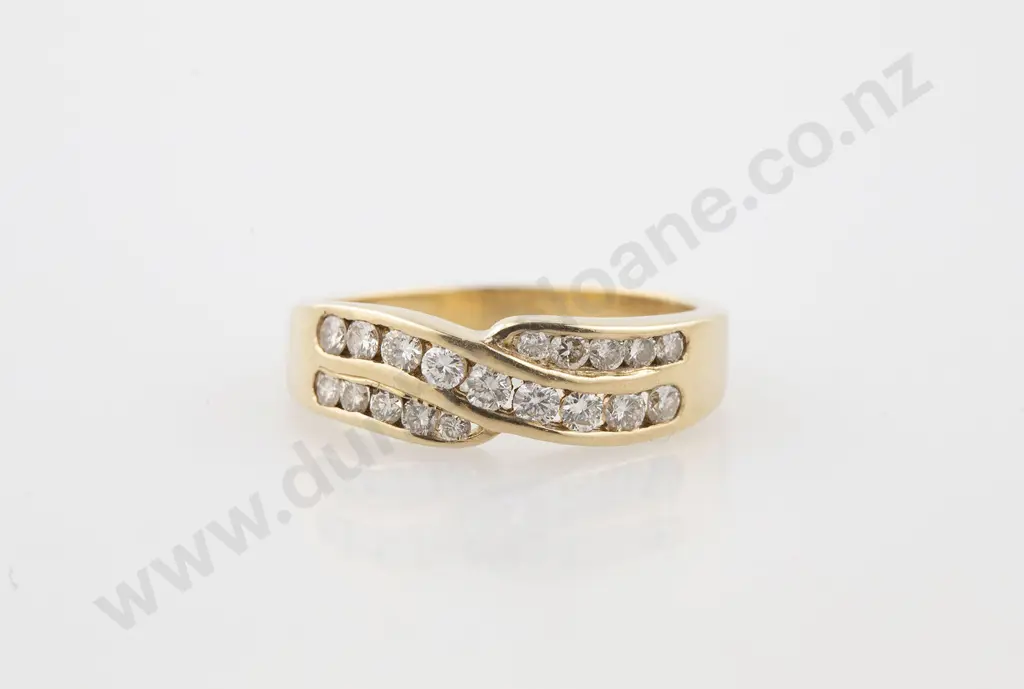 9ct 19stone Diamond Eternity Band Image 1++