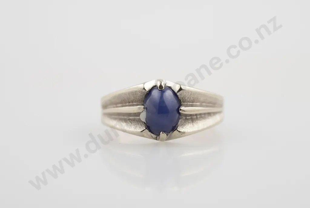 14ct Single Star Sapphire Dress Ring Image 1++
