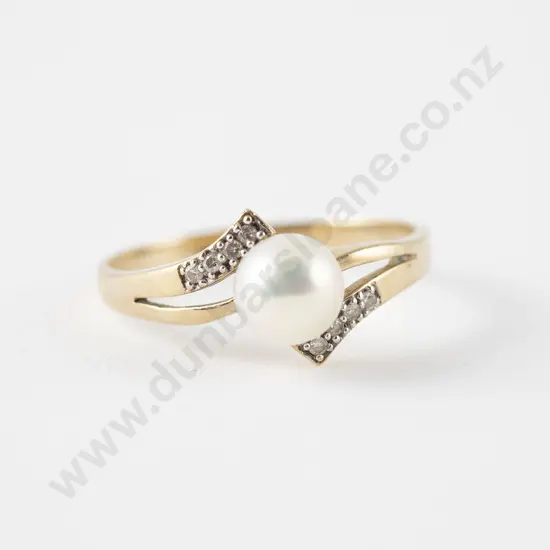 9ct SIngle Cultured Pearl Ring