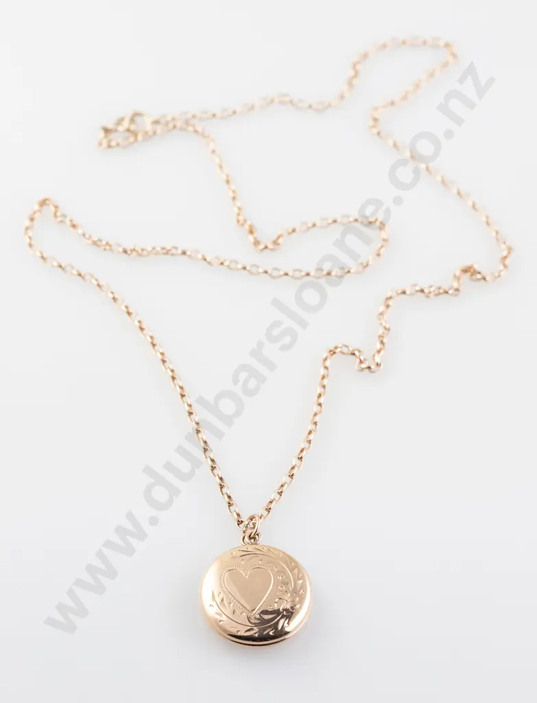 9ct Circular Photo Locket Image 1++