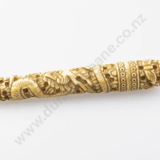 Late C19th Chinese Ivory Needle Case