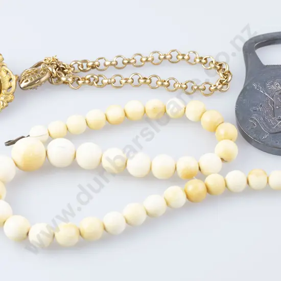 Vintage Ivory Bead Necklace