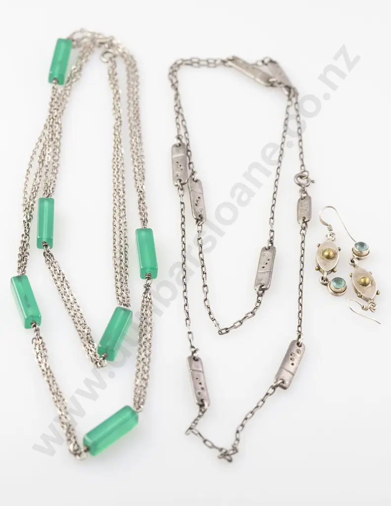 Two Art Deco S/S Necklaces Image 1++