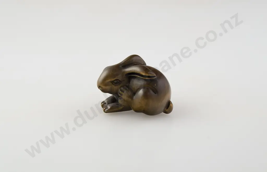 Chinese Fruitwood Netsuke Image 1++