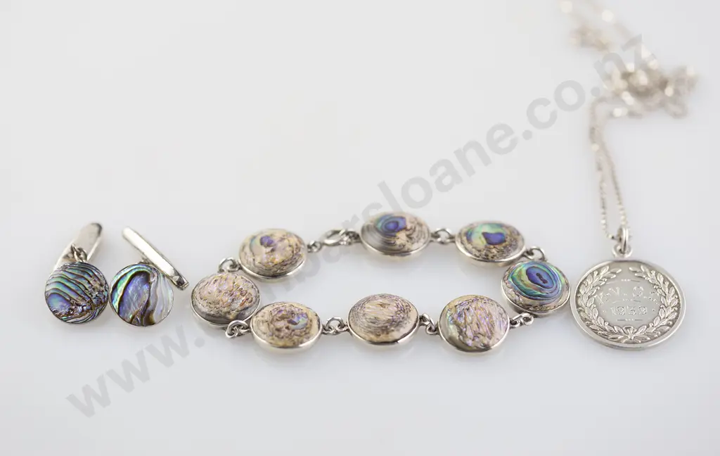 NZ S/S Paua Bracelet Image 1++