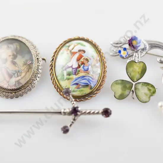 Four S/S Brooches