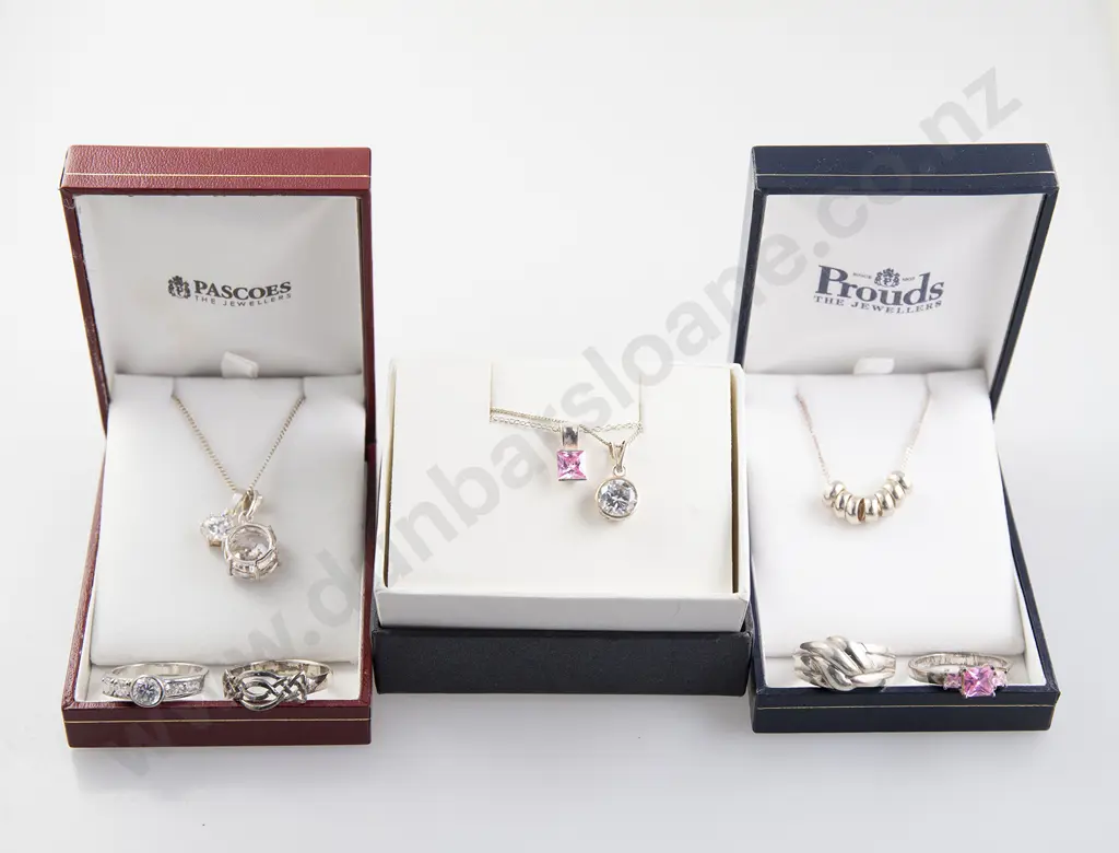 As New Silver & Crystal Jewellery Image 1++
