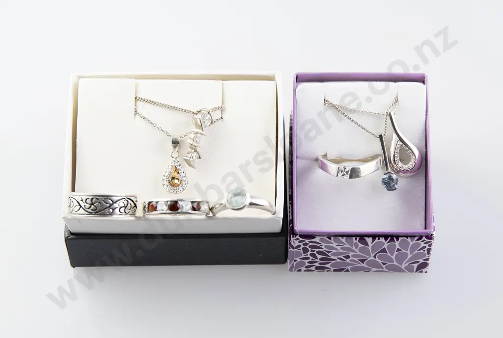 As New Silver & Crystal Jewellery Image 1++