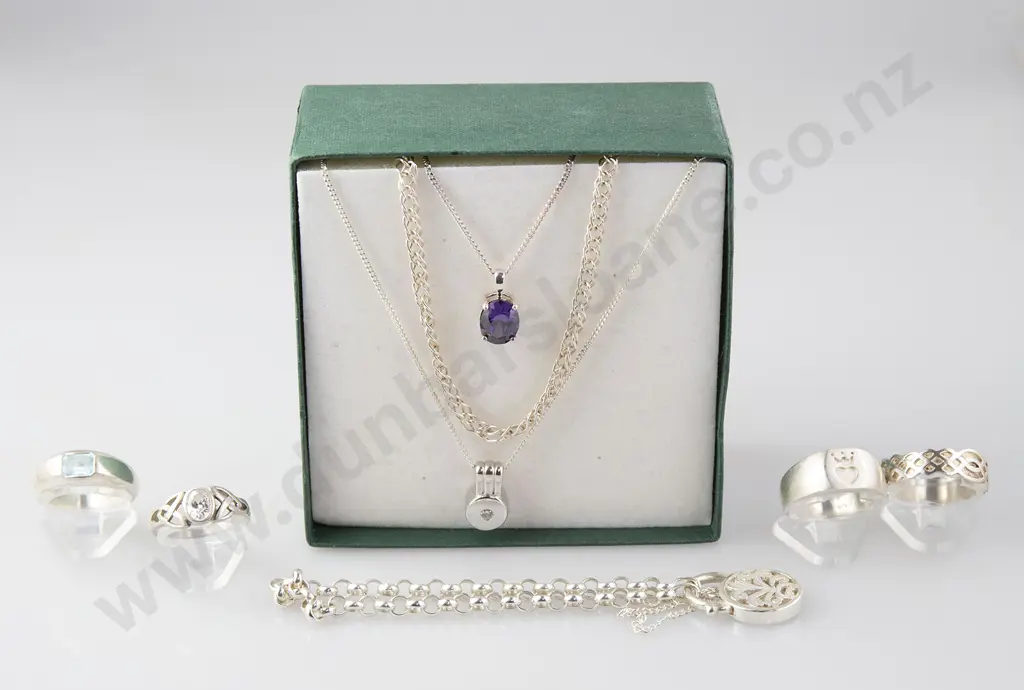 As New Silver & Crystal Jewellery Image 1++