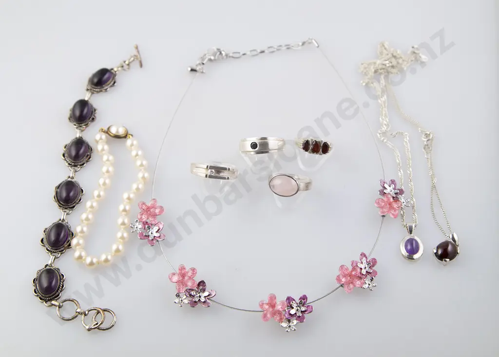 As New Silver & Crystal Jewellery Image 1++