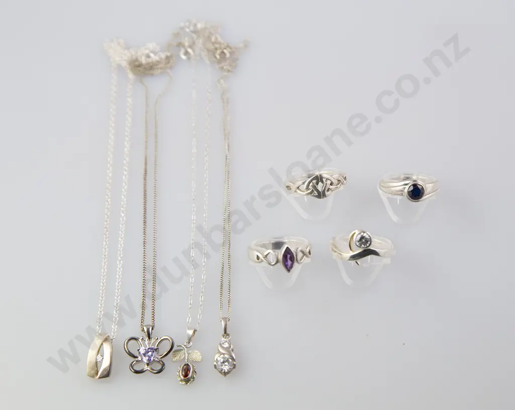 As New Silver & Crystal Jewellery Image 1++