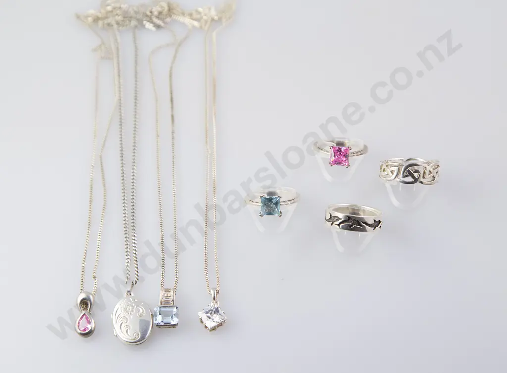 As New Silver & Crystal Jewellery Image 1++