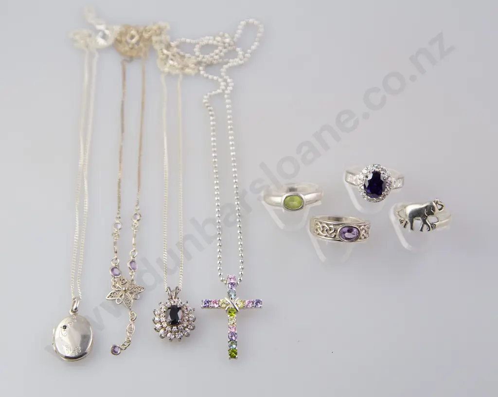 As New Silver & Crystal Jewellery Image 1++
