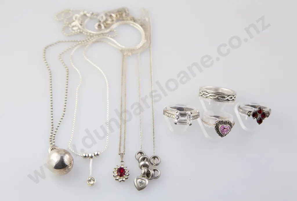 As New Silver & Crystal Jewellery Image 1++