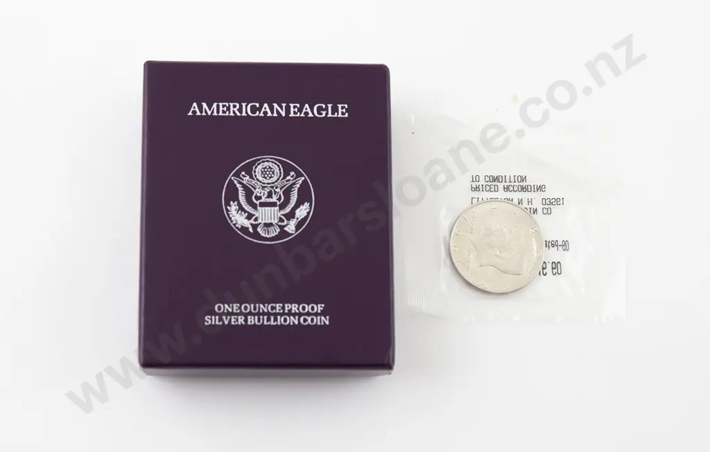 US 1995 Proof Silver American Eagle Dollar Image 1++