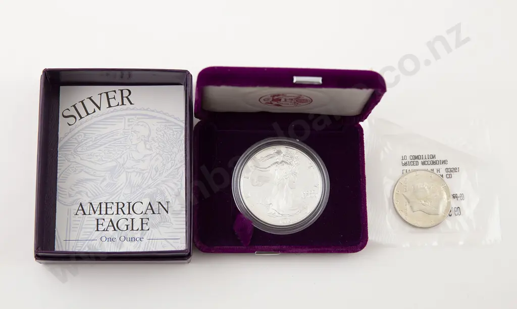 US 1995 Proof Silver American Eagle Dollar Image 1++