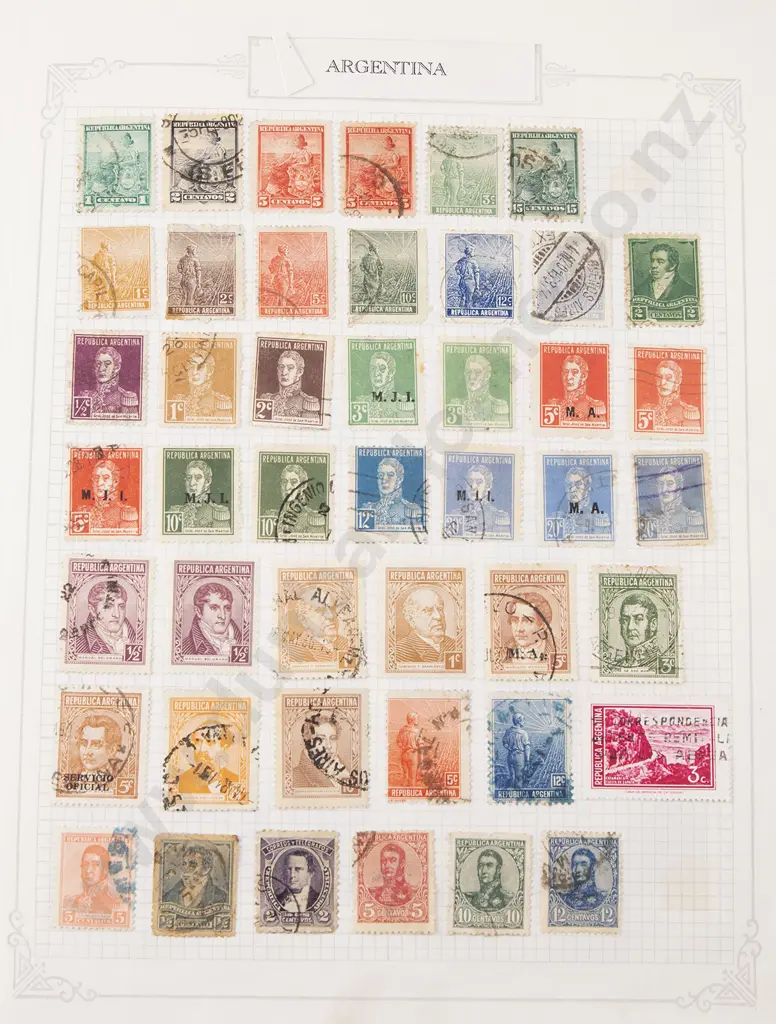 Album Vintage World Stamps Image 1++