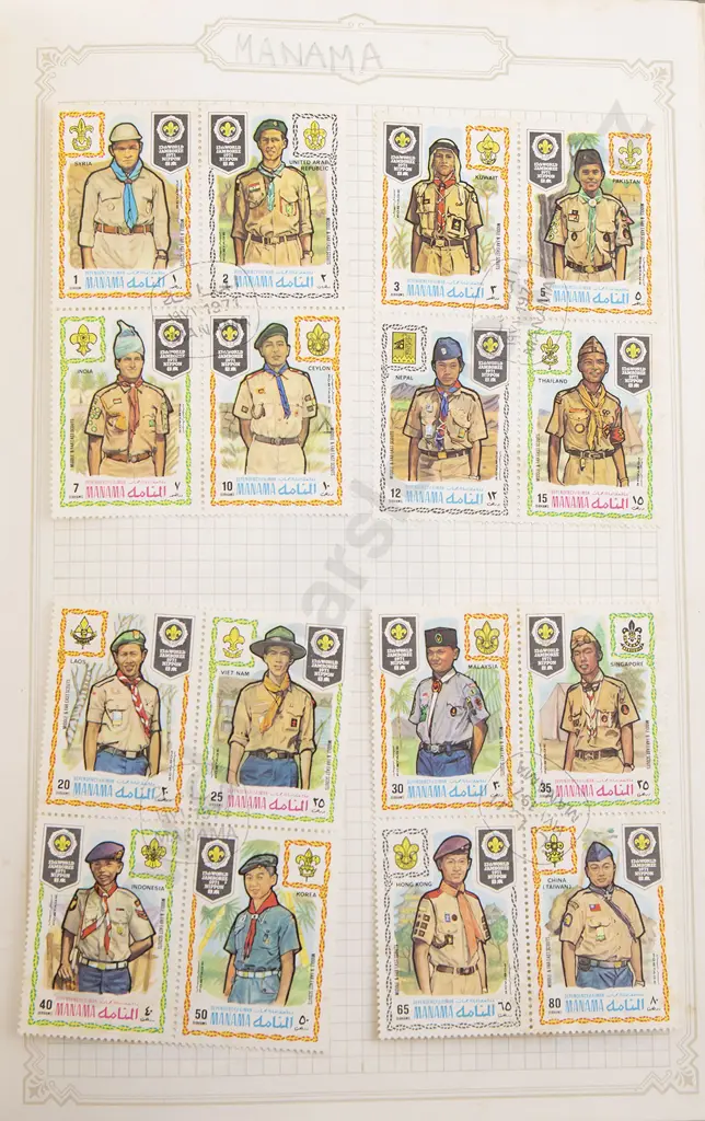 Five Vintage World Stamp Albums including China Image 1++