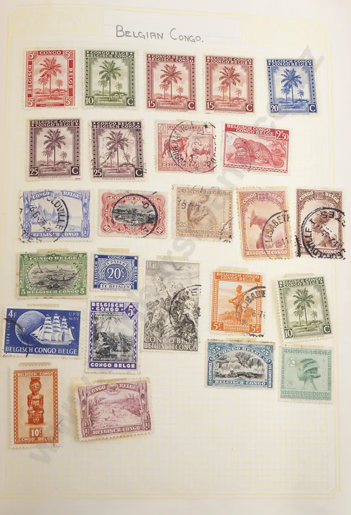 Four Vintage World Stamp Albums Image 1++
