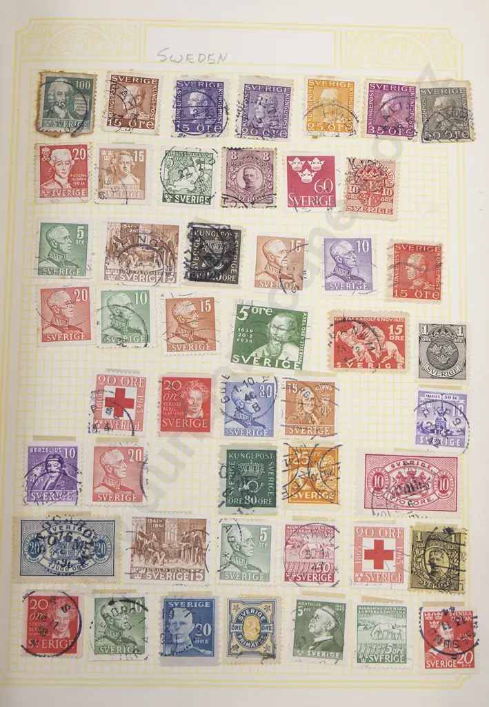 Four Vintage World Stamp Albums Image 1++