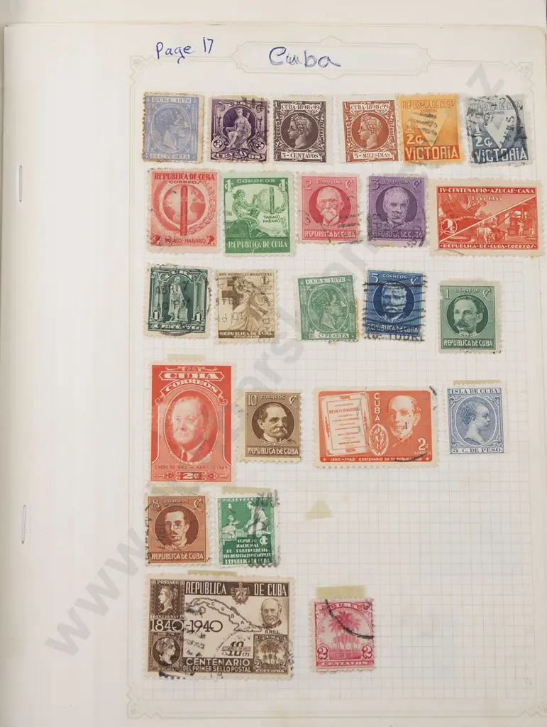 Four Vintage World Stamp Albums Image 1++