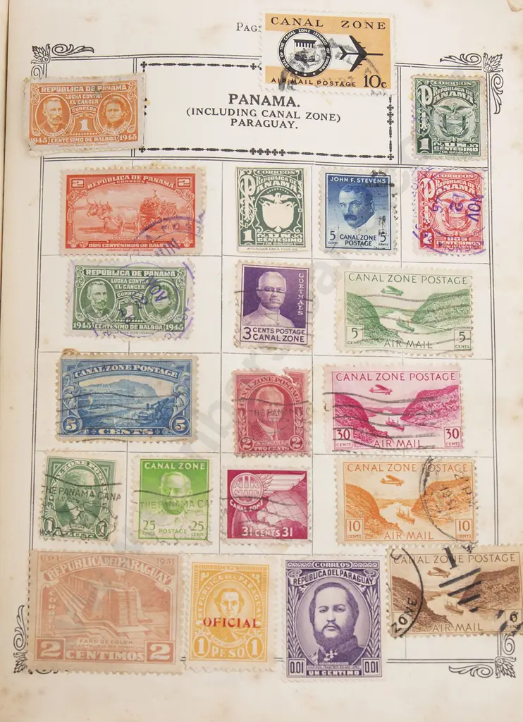 Four Small Vintage World Stamp Albums Image 1++