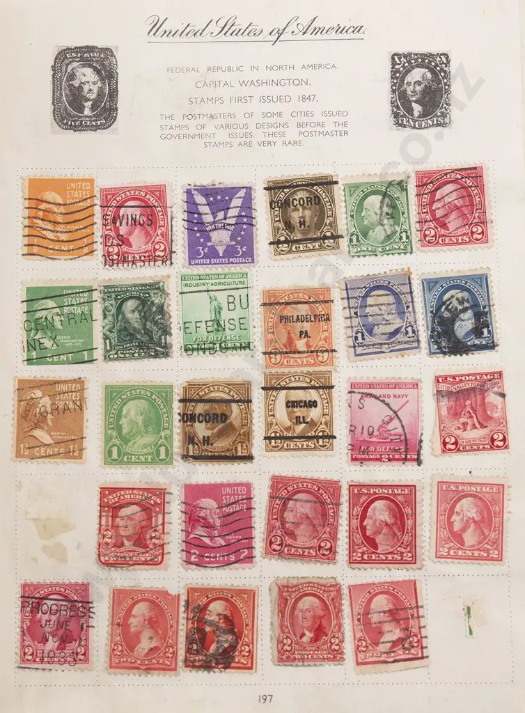 Four Small Vintage World Stamp Albums Image 1++