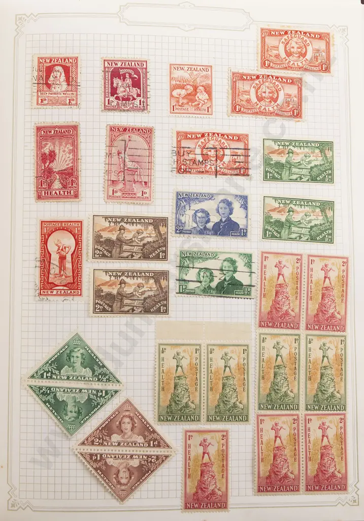 Four Vintage Stamp Albums Image 1++