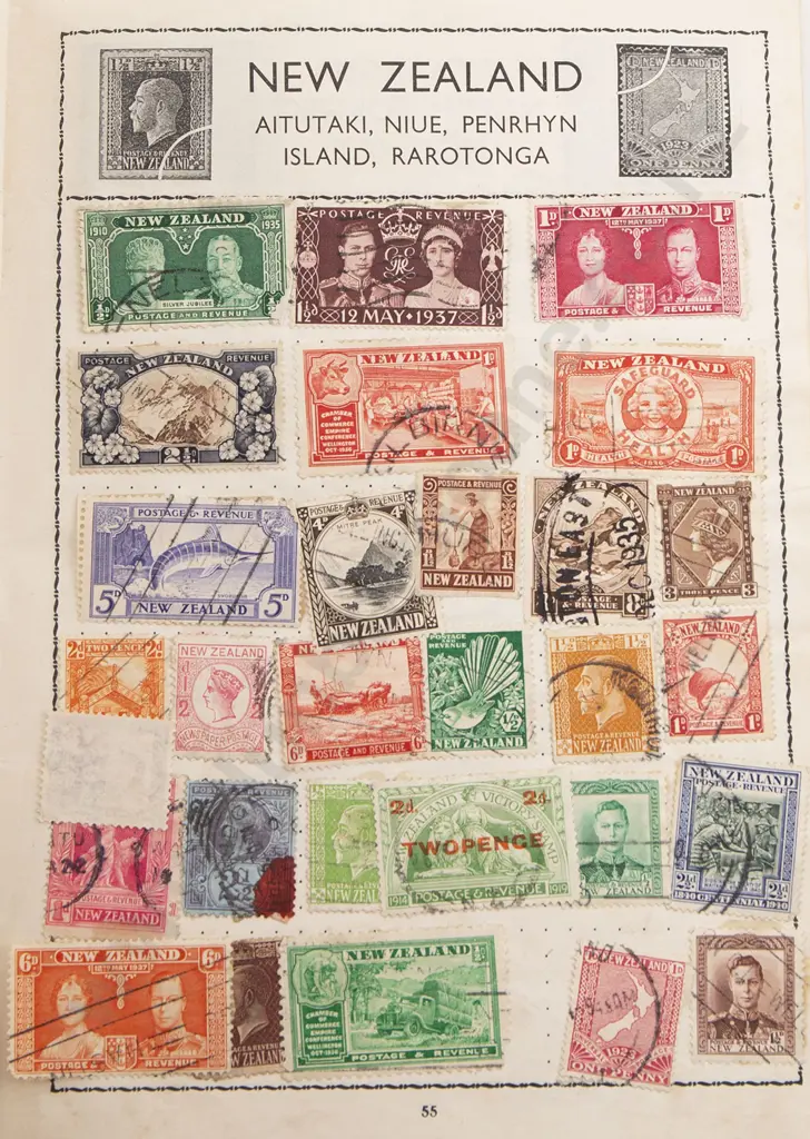 Six Vintage Stamp Albums Image 1++