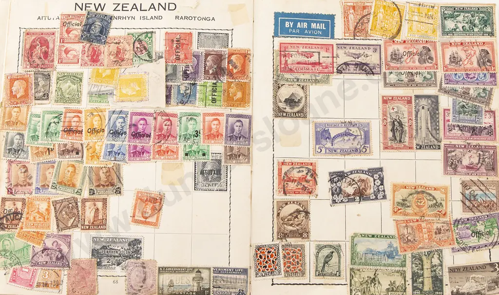 Six Vintage Stamp Albums Image 1++