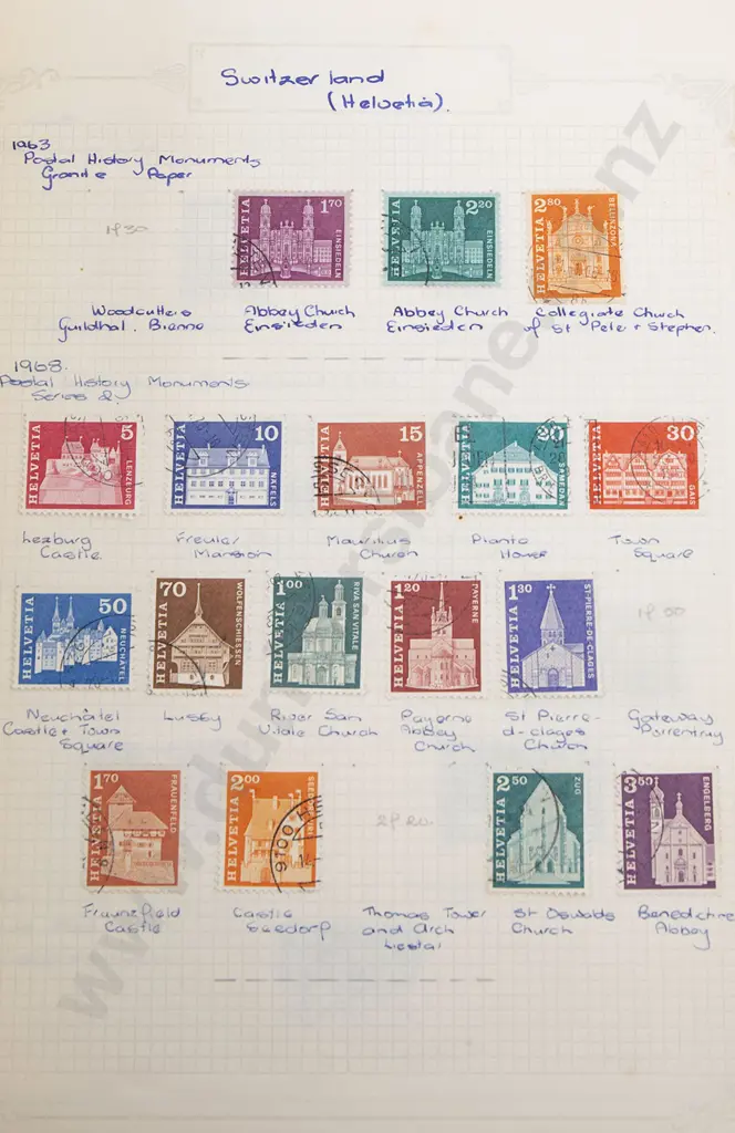 Three Vintage World Stamp Albums Image 1++