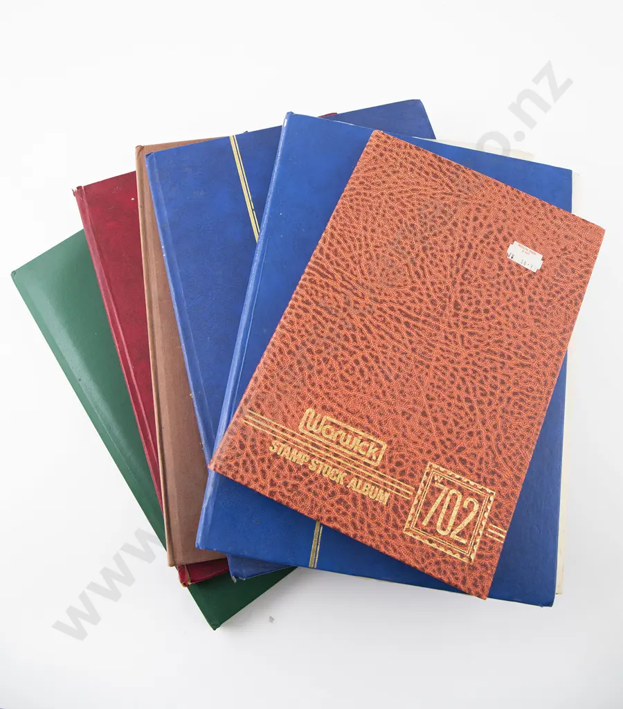 Six Vintage Stock Book Albums Image 1++
