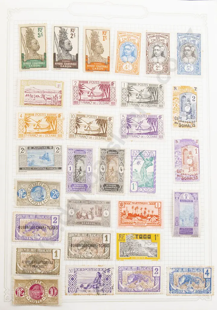 Six Vintage World Stamp Albums Image 1++