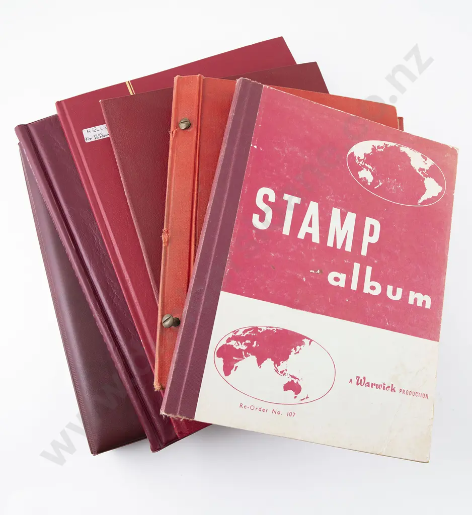 Two Stock Books and Four Albums Image 1++