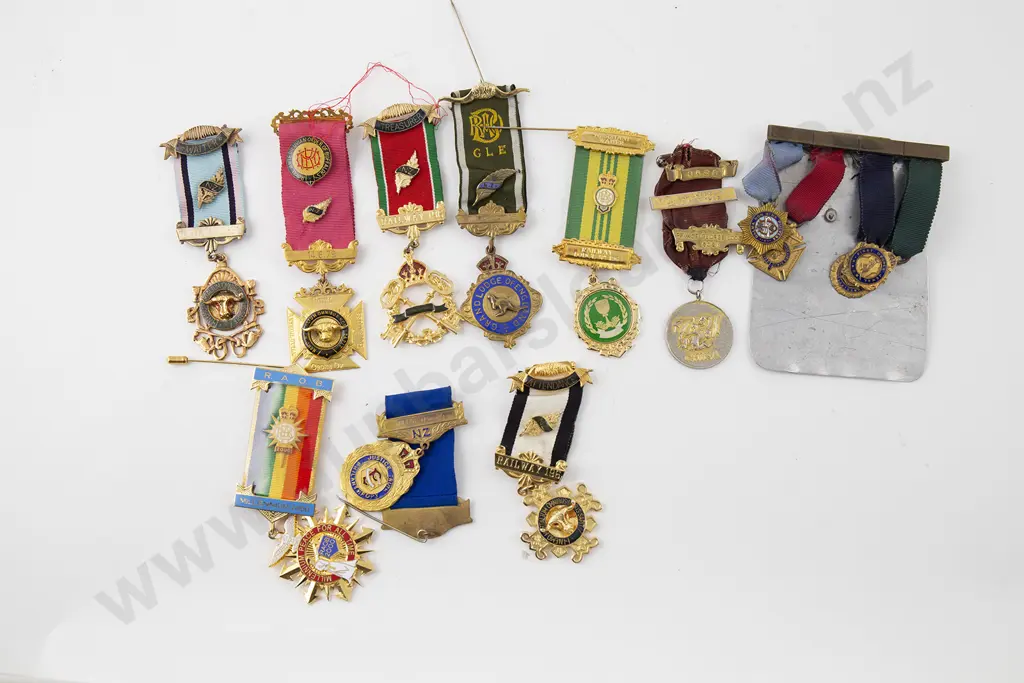 Selection Various Masonic Lodge Medals Image 1++