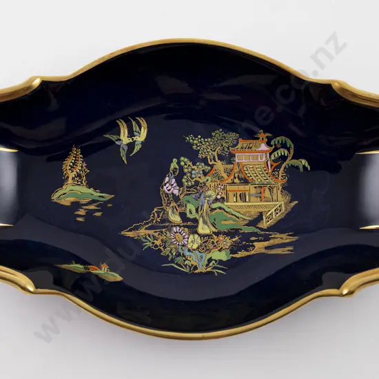 Carlton Ware Bleu Royale Shaped Oblong Dish