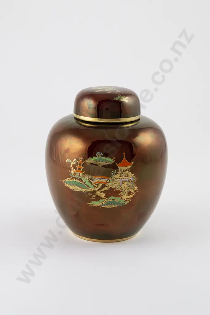 Carlton Ware Rouge Royale Covered Ginger Jar Image 1++