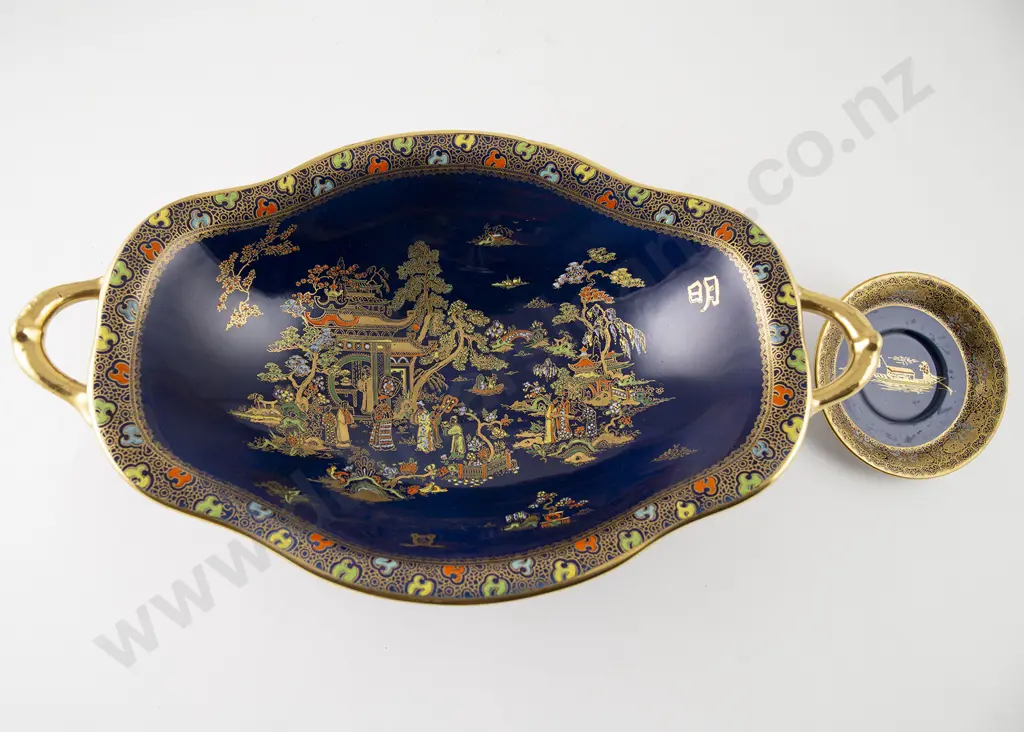 Carlton Ware Bleu Royale Boat Shaped Dish Image 1++