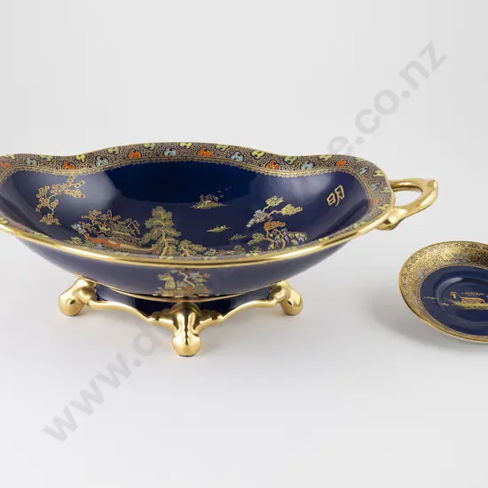 Carlton Ware Bleu Royale Boat Shaped Dish