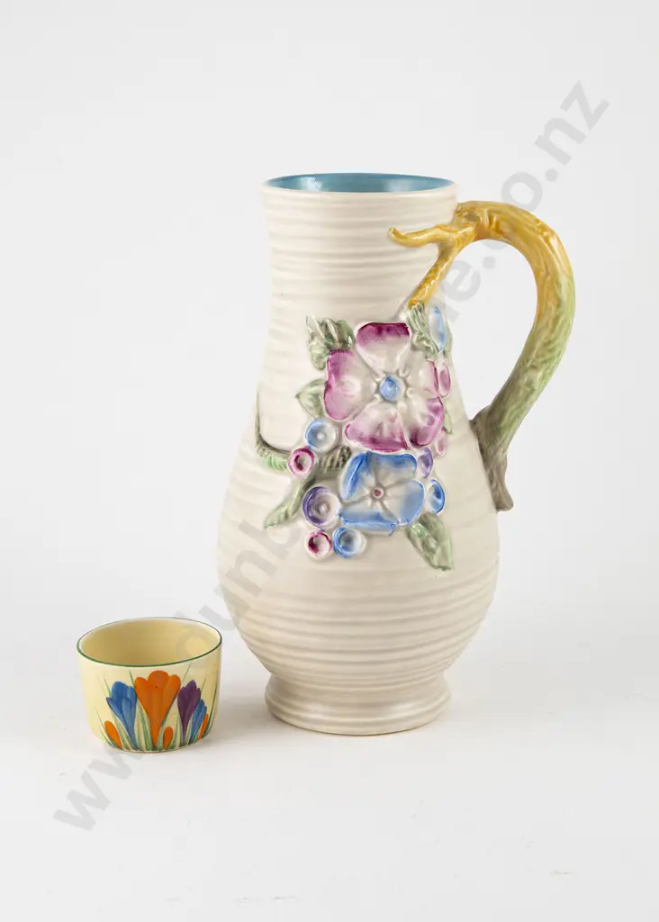 Clarice Cliff Jug & Sugar Pot Image 1++