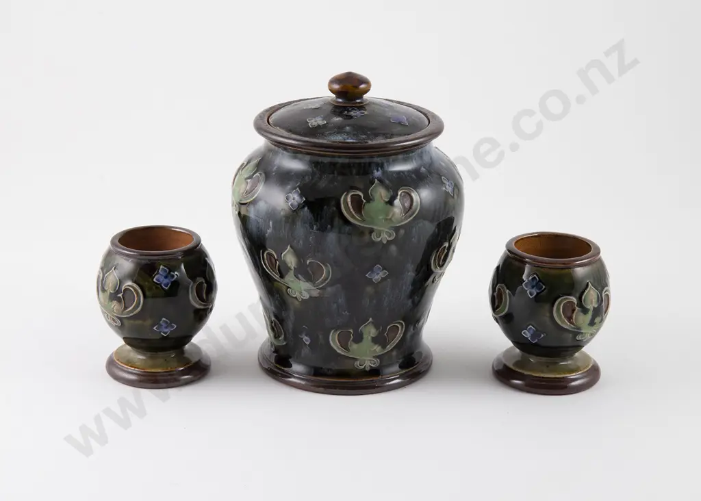 Royal Doulton Art Nouveau Stoneware Tobacco Jar Image 1++