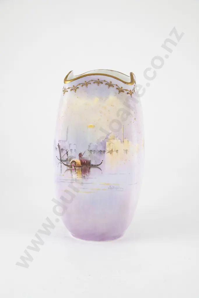 Royal Doulton Hand Painted Vase By J. A. Bailey Image 1++