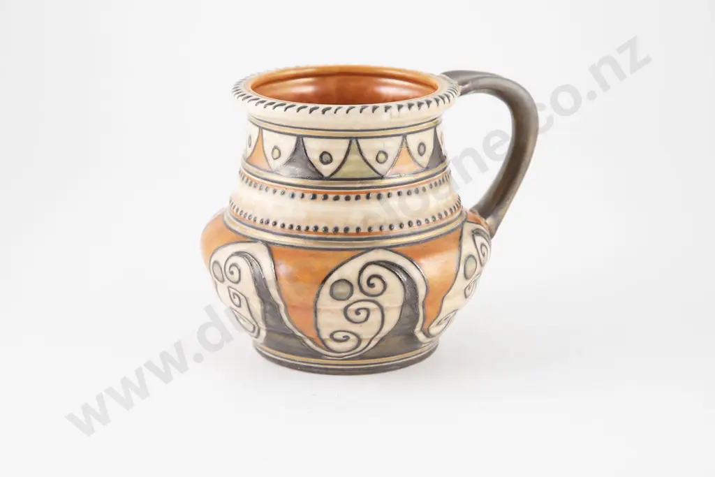 C1930s Charlotte Rhead Tube Lined Jug Image 1++