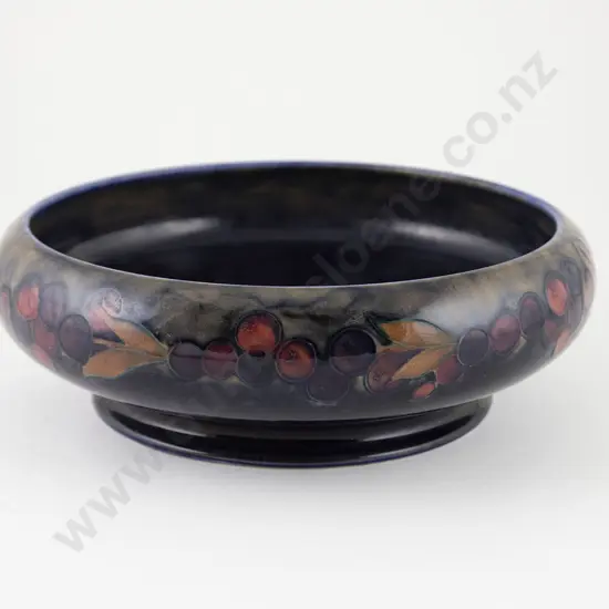 Moorcroft Pomegranates Footed Circular Fruit Bowl