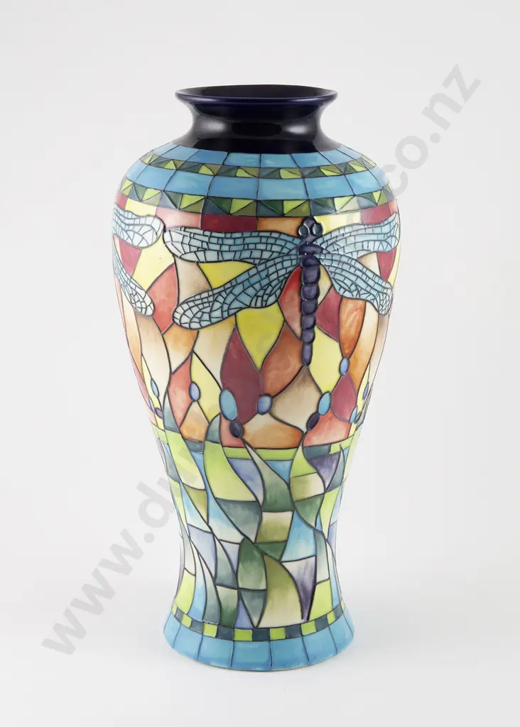 Old Tupton Ware Art Nouveau Style Dragonfly Vase Image 1++