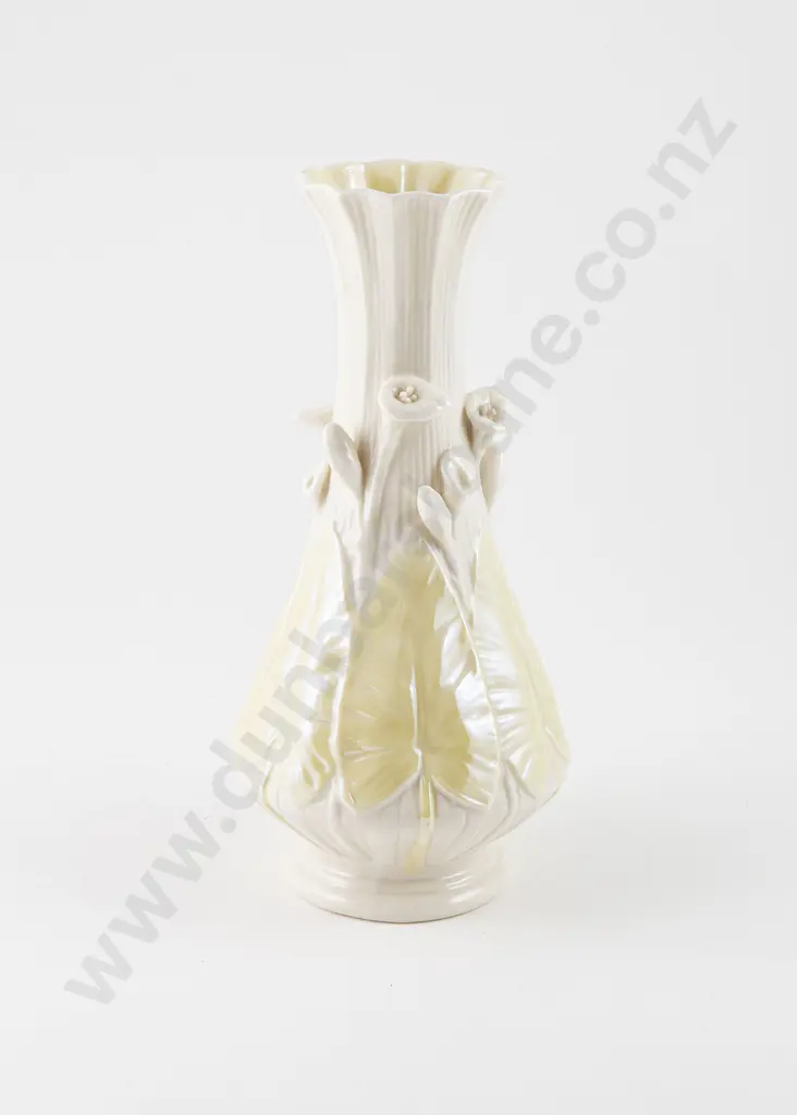 Belleek Green Mark Lily Vase Image 1++