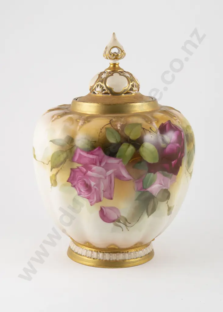 Royal Worcester Vase and Cover Image 1++
