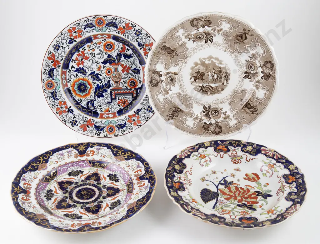 Three Mid C19th Mason's Ironstone Plates and Other Image 1++