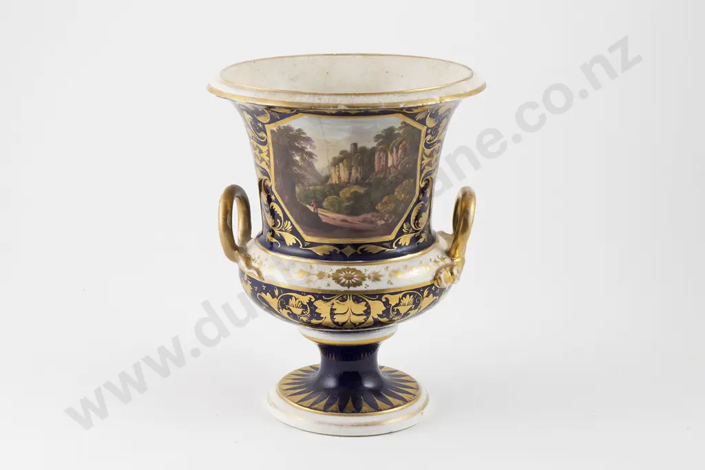 Early C19th Derby Campana Vase Image 1++