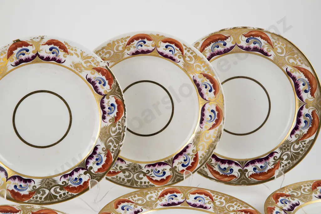 Set Six Early C19th Duesbury Derby Side Plates Image 1++